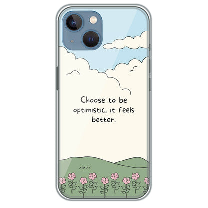 Choose Optimism - Printed Silicone Case for Apple iPhone 13 Mini