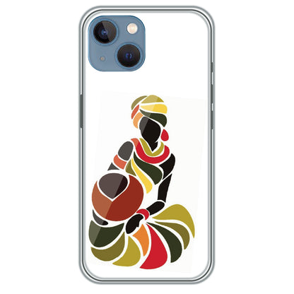 Colorful Silhouette - Printed Silicone Case for Apple iPhone 13 Mini