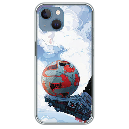 Cyber Football - Printed Silicone Case for Apple iPhone 13 Mini