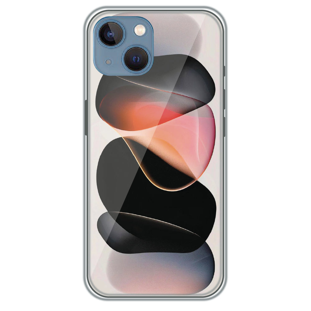 Floating Stones - Printed Silicone Case for Apple iPhone 13 Mini