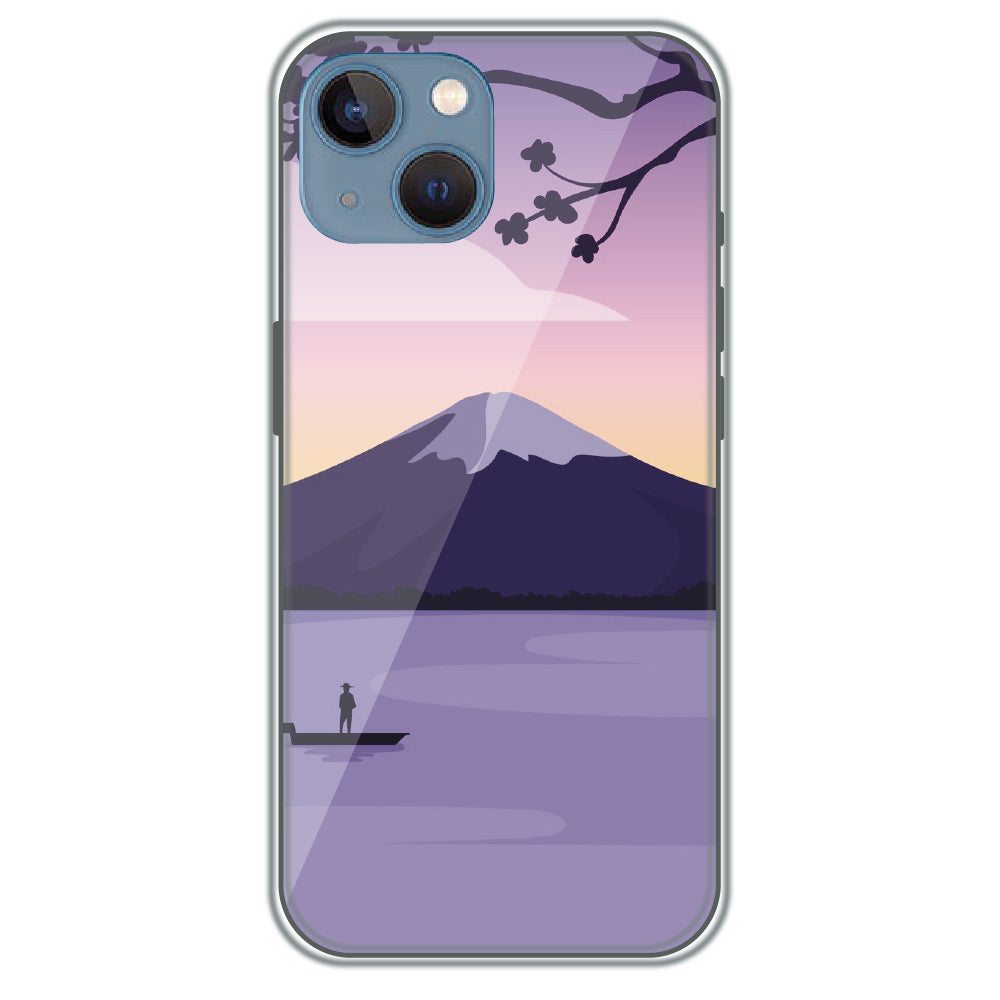 Fuji Twilight - Printed Silicone Case for Apple iPhone 13 Mini