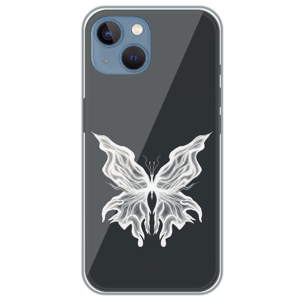 Ghost Butterfly - Printed Silicone Case for Apple iPhone 13 Mini
