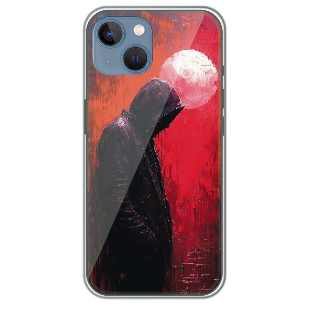 Hooded Silhouette - Printed Silicone Case for Apple iPhone 13 Mini