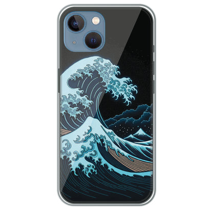 Midnight Tsunami - Printed Silicone Case for Apple iPhone 13 Mini