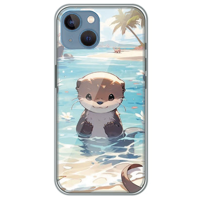 Ocean Otter Buddy - Printed Silicone Case for Apple iPhone 13 Mini