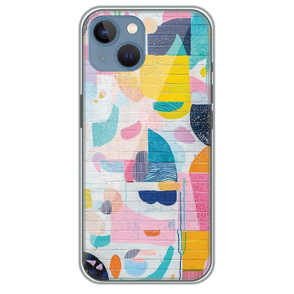 Painted Wall Mural - Printed Silicone Case for Apple iPhone 13 Mini