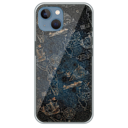 Pirate's Treasure Map - Printed Silicone Case for Apple iPhone 13 Mini