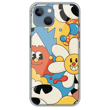 Pop Doodle Party - Printed Silicone Case for Apple iPhone 13 Mini