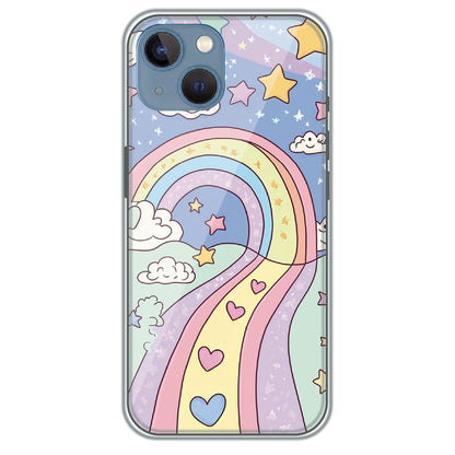 Rainbow Path - Printed Silicone Case for Apple iPhone 13 Mini