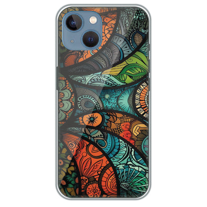 Stained Glass Paisley - Printed Silicone Case for Apple iPhone 13 Mini