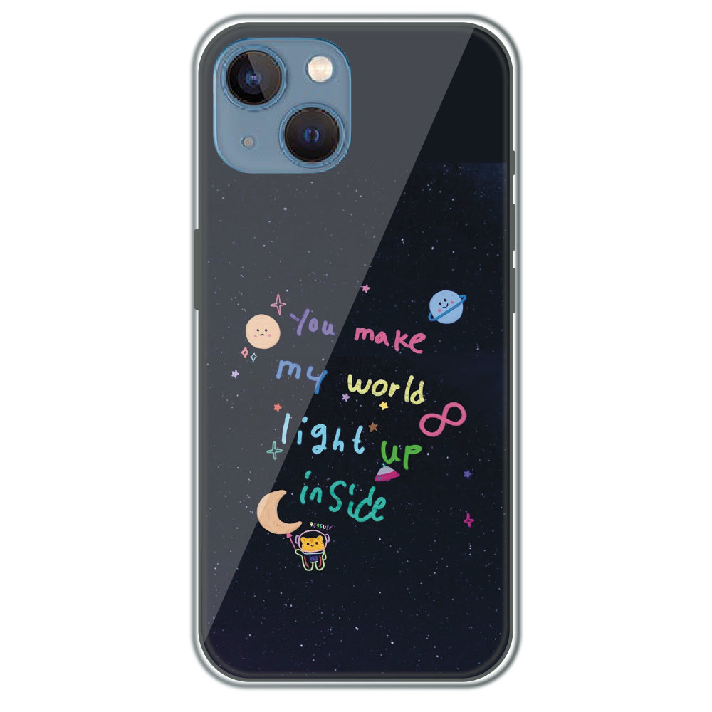 Starlight Love Note - Printed Silicone Case for Apple iPhone 13 Mini