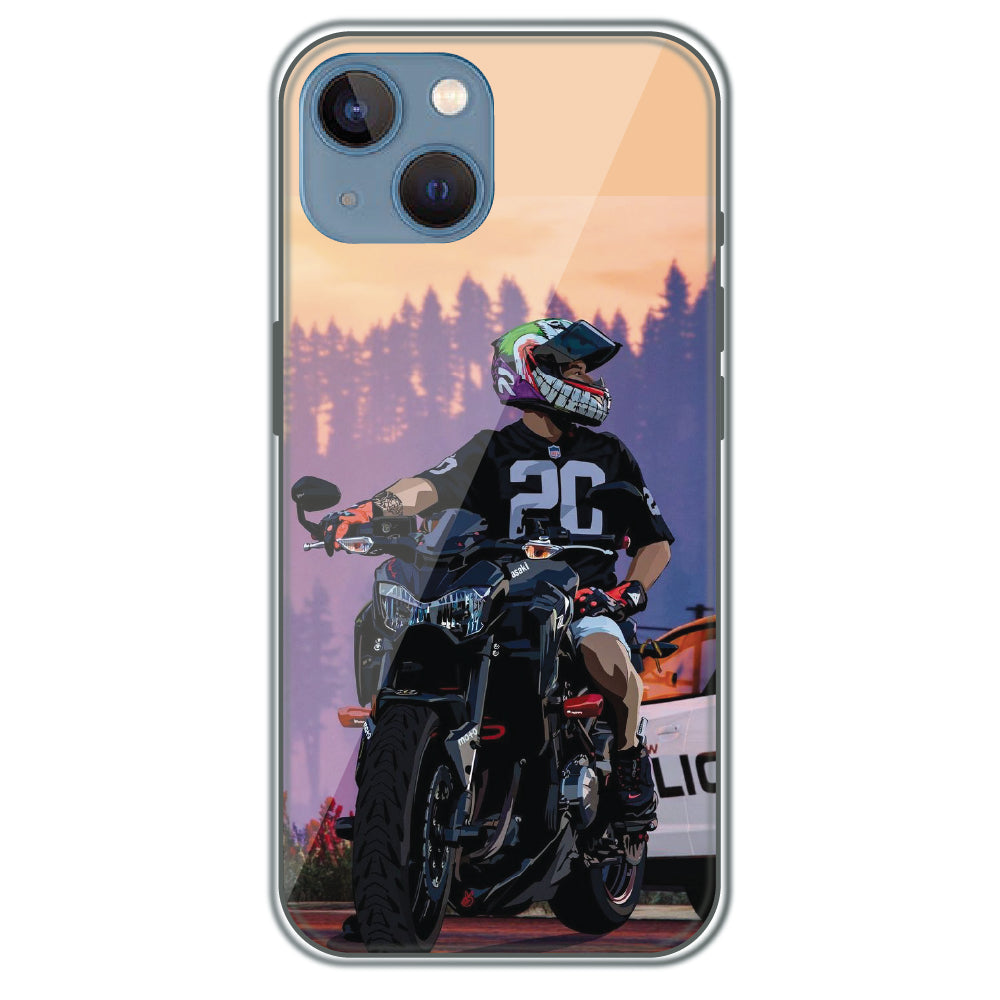 Sunset Rider - Printed Silicone Case for Apple iPhone 13 Mini
