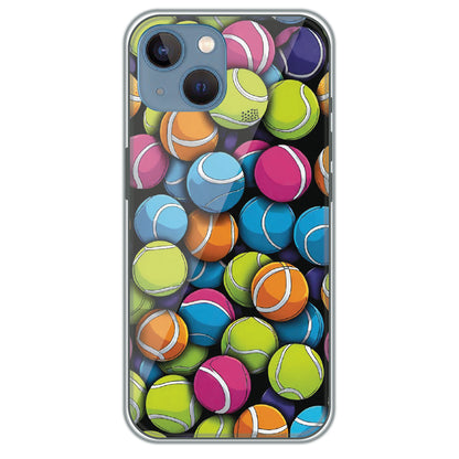 Tennis Ball Pile - Printed Silicone Case for Apple iPhone 13 Mini