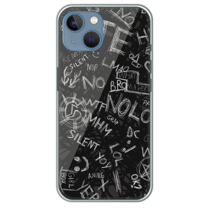 Urban Scribble Notes - Printed Silicone Case for Apple iPhone 13 Mini