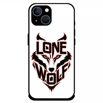 Lone Wolf Power Art - Glossy Metal Silicone Case For Apple iPhone 13 Mini