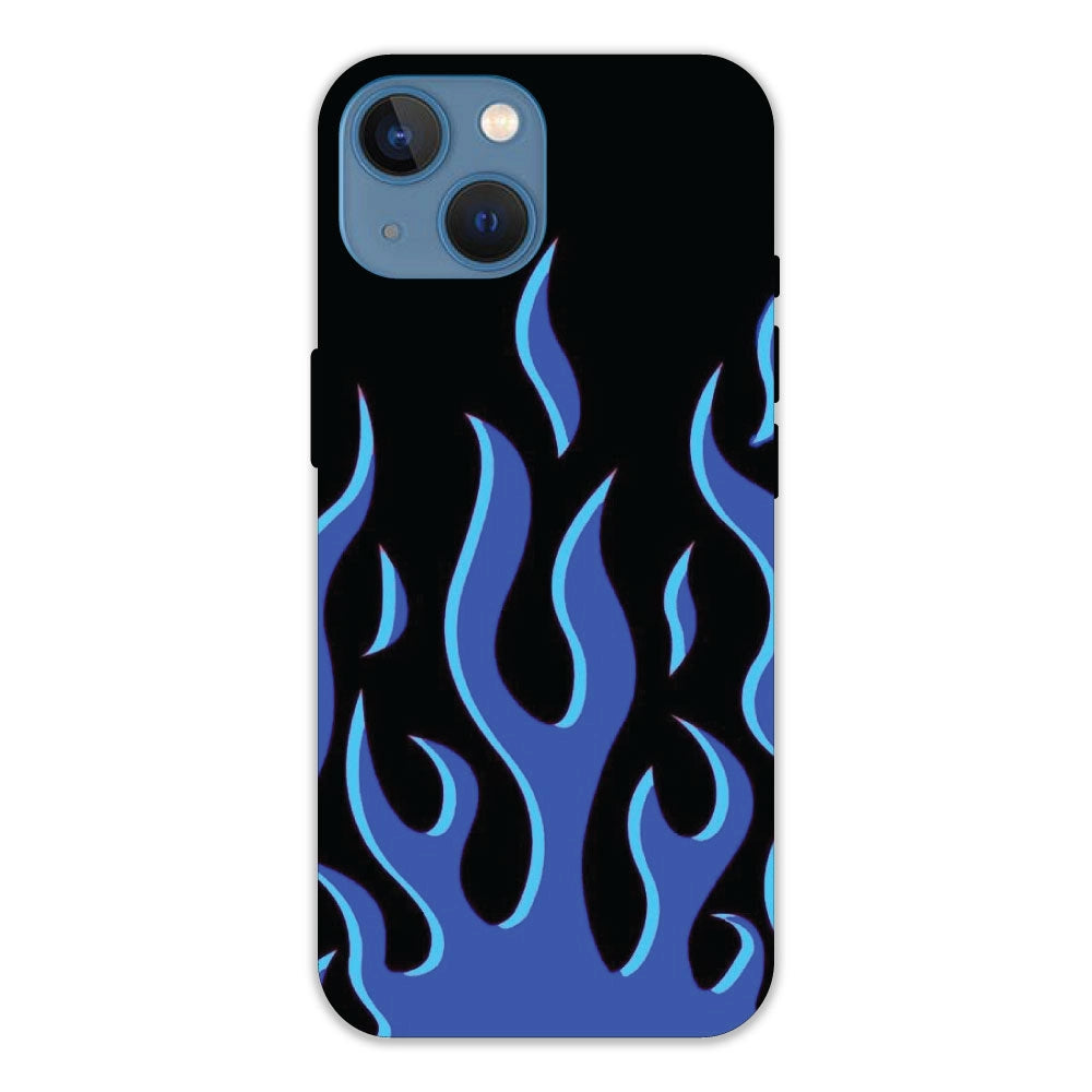 Blue Flames Hard Case For Apple iPhone 13 Mini Models