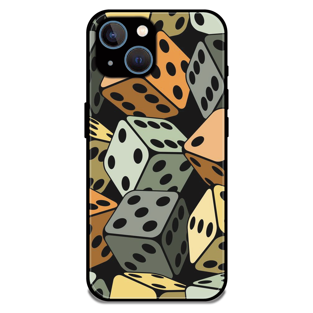 Dice - Glossy Metal Silicone Case For Apple iPhone 13 Mini