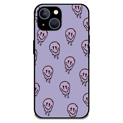 Funny Ghost - Glossy Metal Silicone Case For Apple iPhone 13 Mini