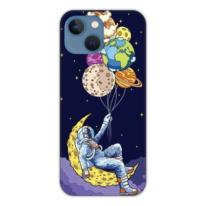 Astronaut & Balloons Hard Case Apple iPhone 13 Mini Models