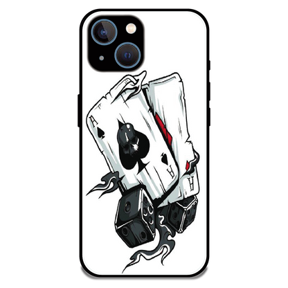 Aces & Dice - Glossy Metal Silicone Case For Apple iPhone 13 Mini