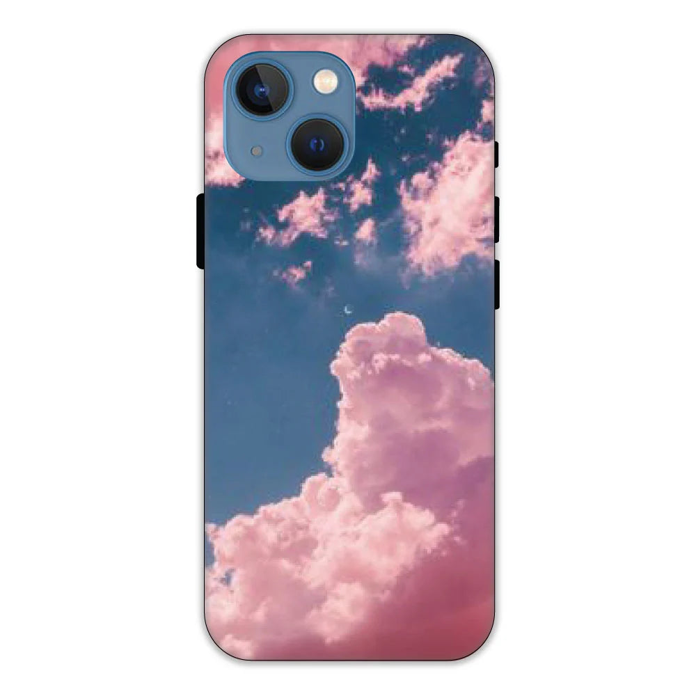 Pink and Blue Sky Hard Case Apple iPhone 13 Mini Models