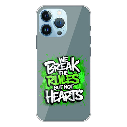 Break the Rules Quote - Printed Silicone Case For Apple iPhone 13 Pro