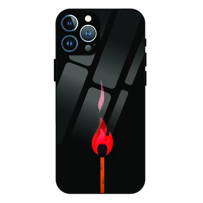 Burning Match - Glass Case For Apple iPhone 13 Pro