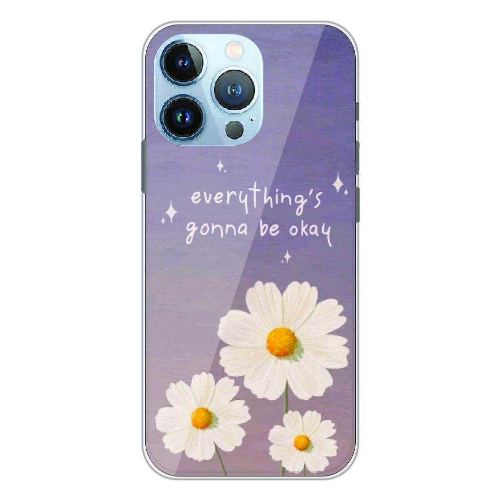 Everything’s Gonna Be Okay Daisy - Printed Silicone Case For Apple iPhone 13 Pro