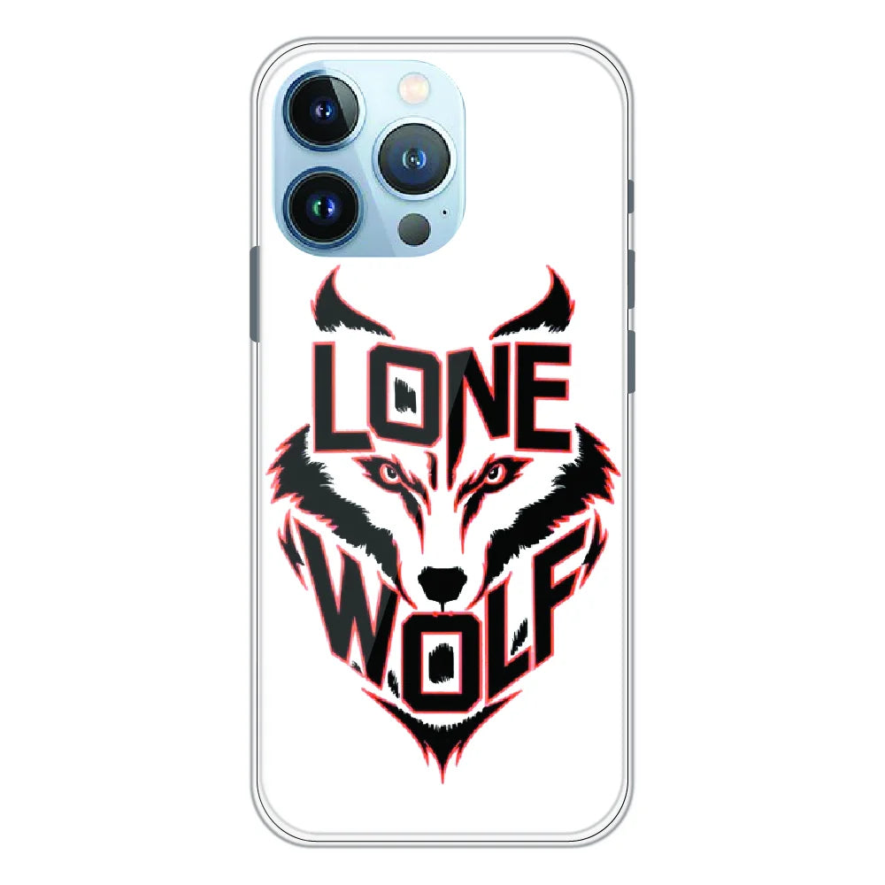 Lone Wolf Power Art - Printed Silicone Case For Apple iPhone 13 Pro