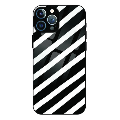 Monochrome Flame Art - Glass Case For Apple iPhone 13 Pro