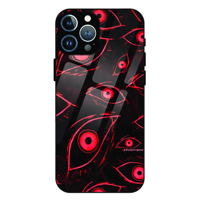 Crimson Eyes Chaos - Glass Case For Apple iPhone 13 Pro