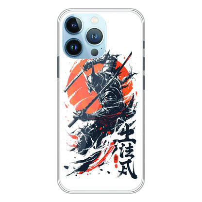 Samurai Warrior Japanese Art - Printed Silicone Case For Apple iPhone 13 Pro