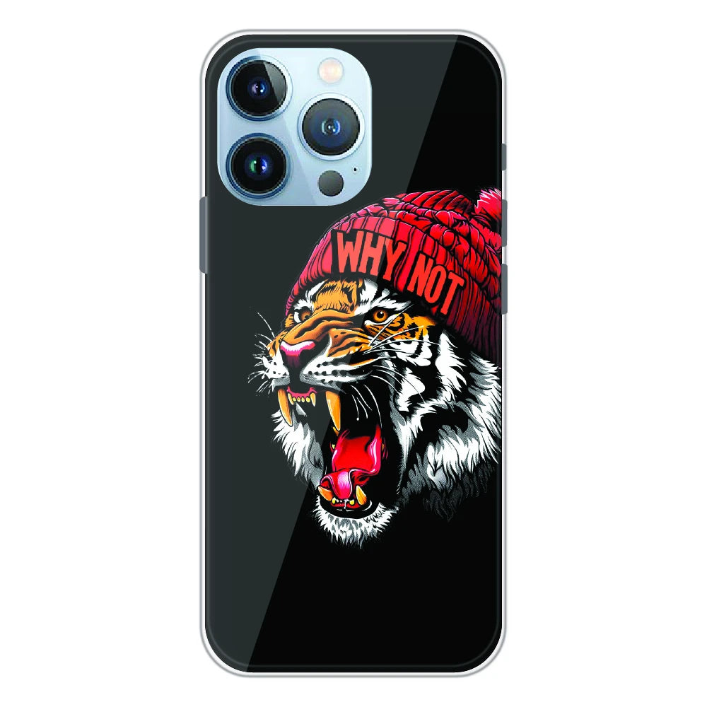 Why Not Tiger Street Art - Printed Silicone Case For Apple iPhone 13 Pro