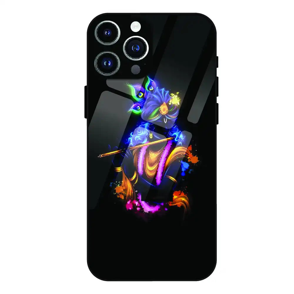 'Abstract Krishna - Glass Case For Apple iPhone 13 Pro Max