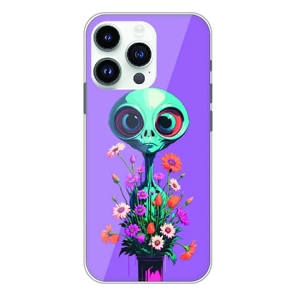 Floral Alien Fantasy - Printed Silicone Case For Apple iPhone 13 Pro Max