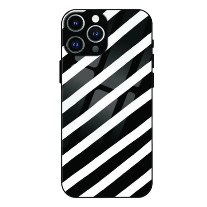 Monochrome Flame Art - Glass Case For Apple iPhone 13 Pro Max