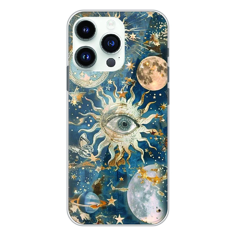 Mystic Cosmic Eye Galaxy - Printed Silicone Case For Apple iPhone 13 Pro Max