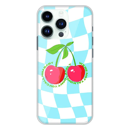 Cherry Pop Checkerboard - Printed Silicone Case For Apple iPhone 13 Pro Max