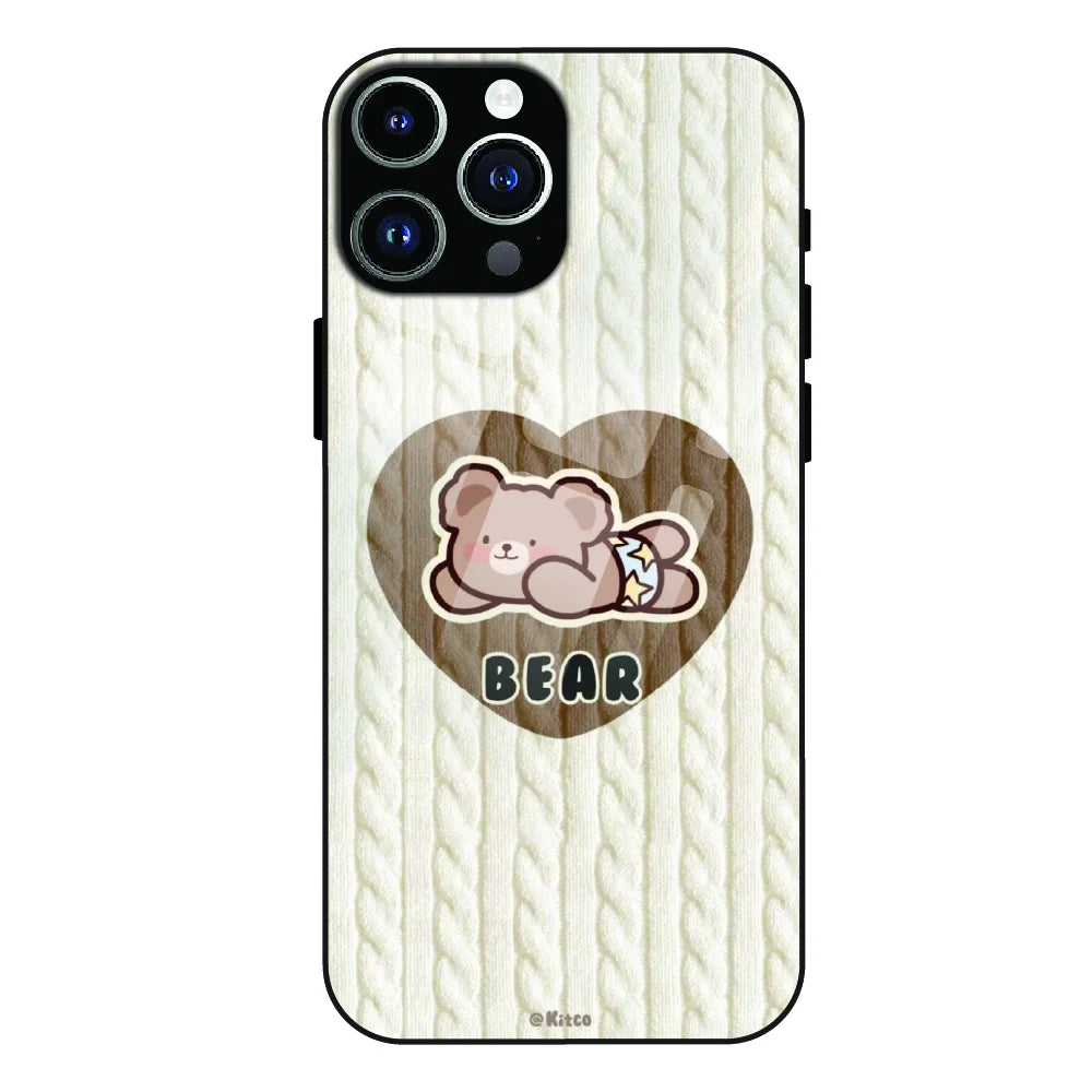 Bear Heart - Glass Case For Apple iPhone 13 Pro Max