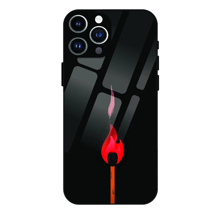 Burning Match - Glass Case For Apple iPhone 13 Pro Max