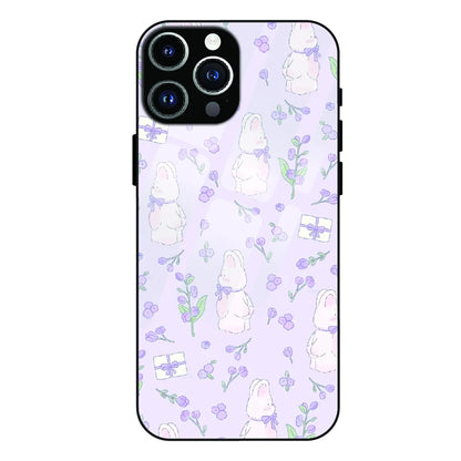 Lavender Bunny Gifts - Glass Case For Apple iPhone 13 Pro Max