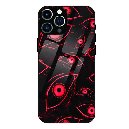 Crimson Eyes Chaos - Glass Case For Apple iPhone 13 Pro Max