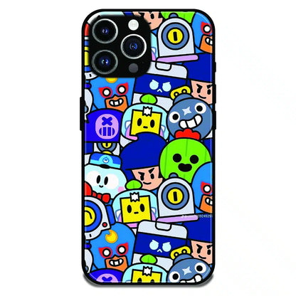 Cartoon Gamer Chaos - Glossy Metal Silicone Case For Apple iPhone 13 Pro Max