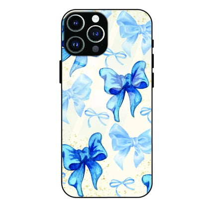Soft Blue Bowcore - Glass Case For Apple iPhone 13 Pro Max