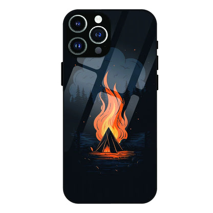 Midnight Campfire Adventure - Glass Case For Apple iPhone 13 Pro Max