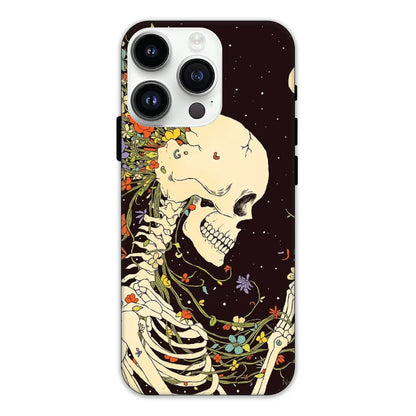 Floral Skeleton Hard Case Apple iPhone 13 Pro Max Models