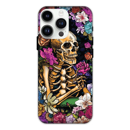 Skeleton & Flowers Hard Case Apple iPhone 13 Pro Max Models