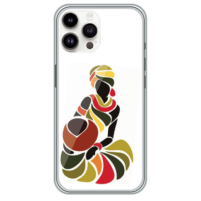 Colorful Silhouette - Printed Silicone Case for Apple iPhone 13 Pro Max