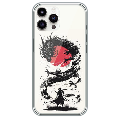 Dragon Samurai - Printed Silicone Case for Apple iPhone 13 Pro Max