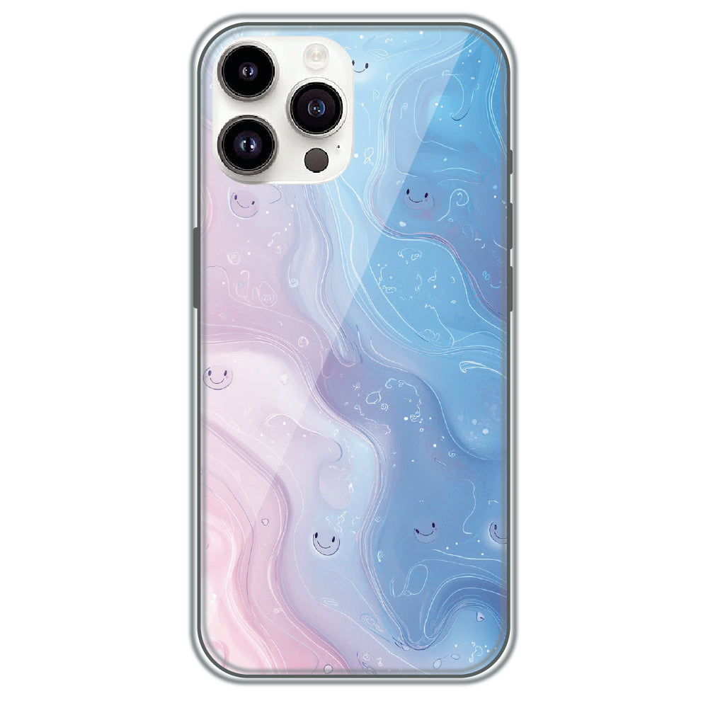 Dreamy Marble Smiles - Printed Silicone Case for Apple iPhone 13 Pro Max